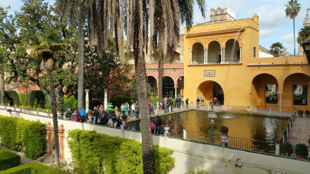 les jardins visite guidée Alcazar de Séville en français