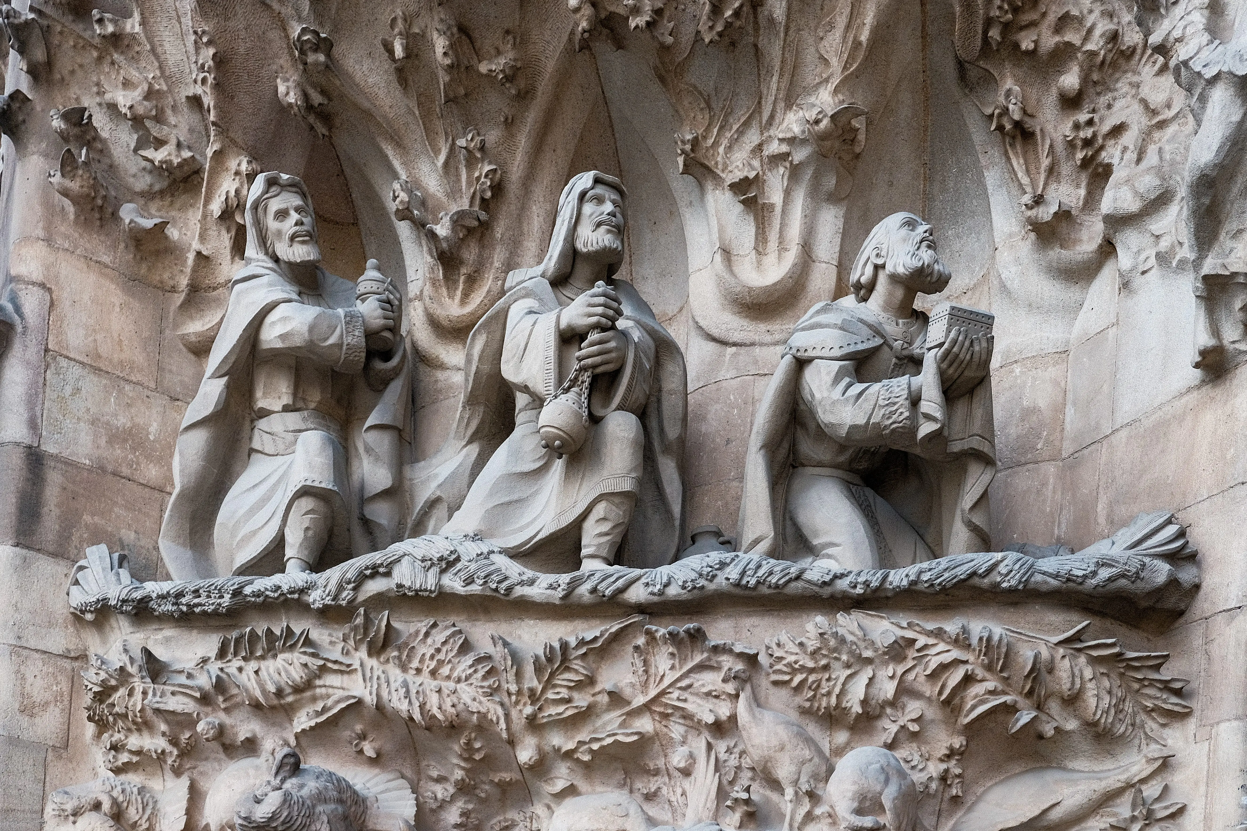 Detail Facade Sagrada Familia