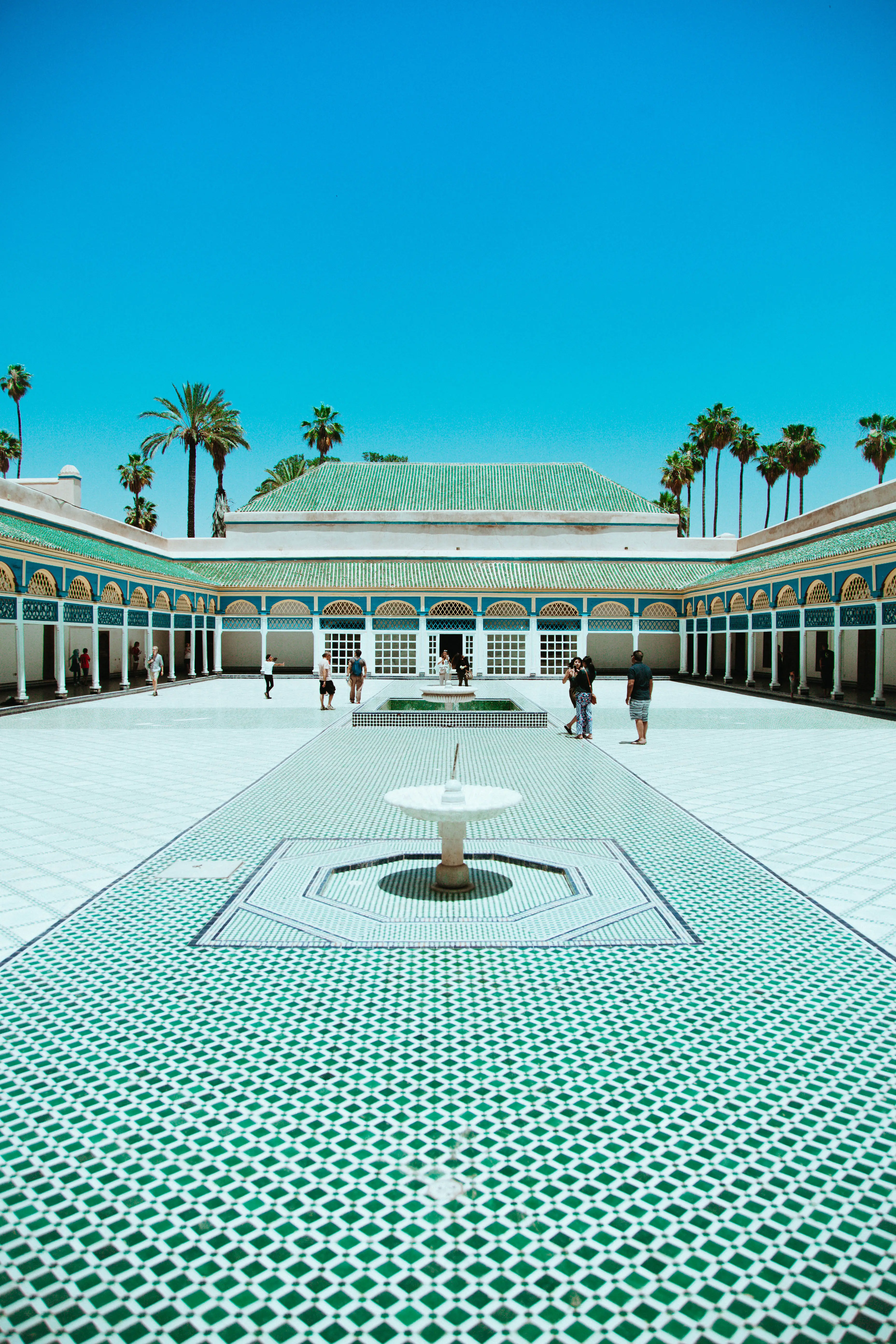 Cour du Palais de la Bahia à visiter à Marrakech