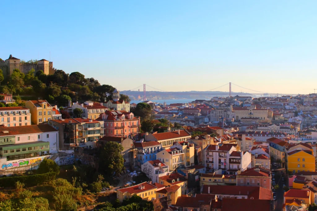 vue panorama belvederes lisbonne portugal