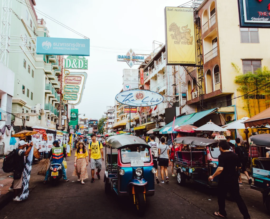 rue a visiter a bangkok khaosan road