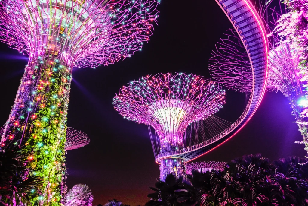 spectacle jardins de la baie singapour