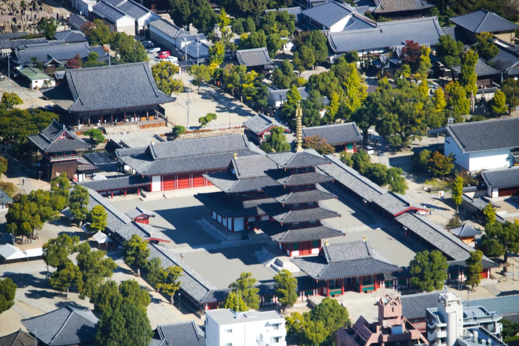 temple osaka visite shitennoji