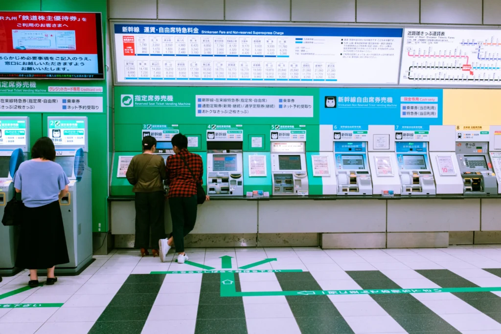 Tickets pour le Shinkansen