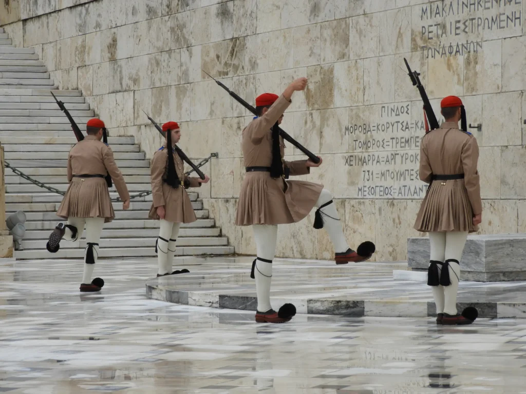 place syntagma releve de la garde