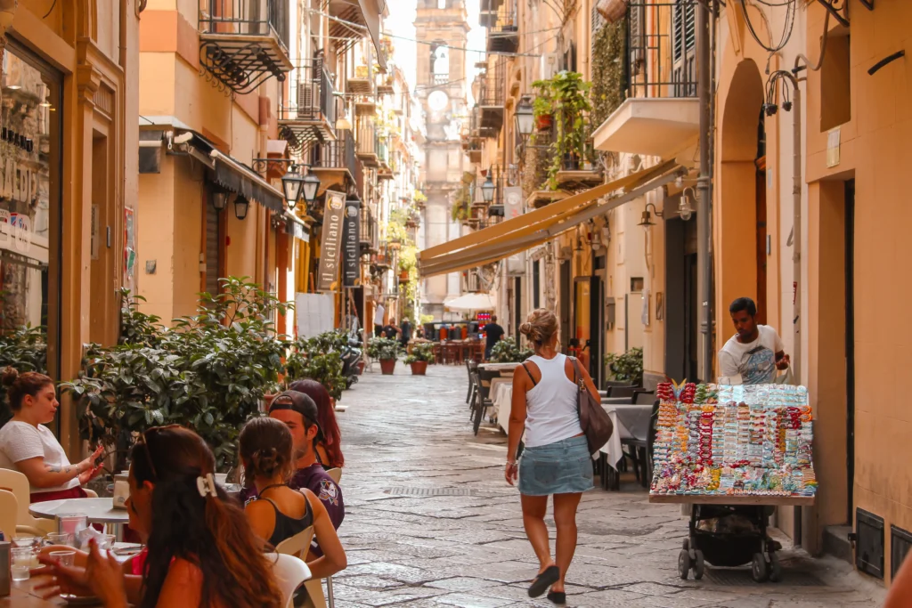 Une rue de Palerme en Sicile