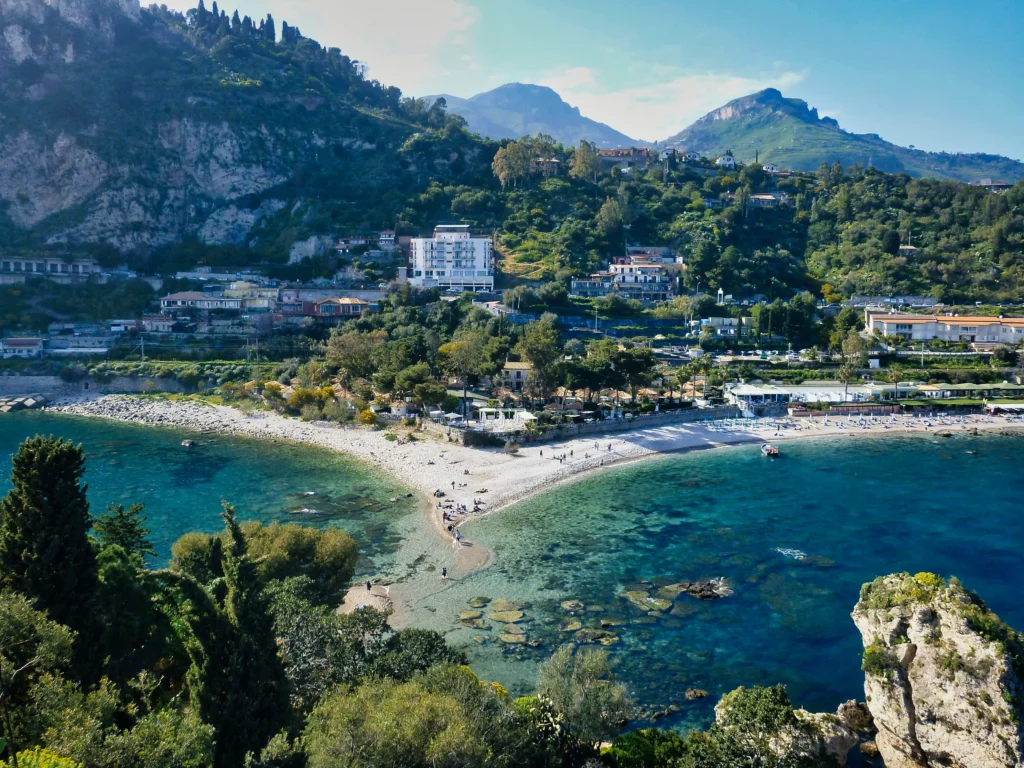 Taormina, vue depuis la mer